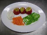 Corona de morr�n con brandada de bacalao.